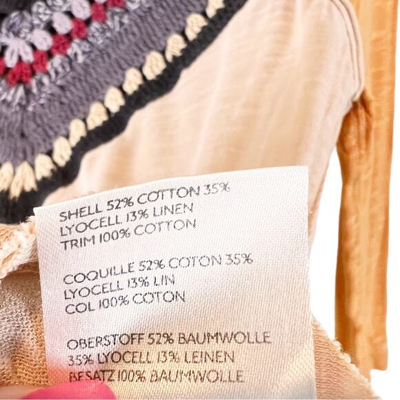 Free People Spring Bound Crochet Detail Top XS - Picture 10 of 11